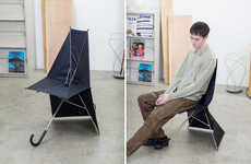 Umbrella-Shaped Folding Seats