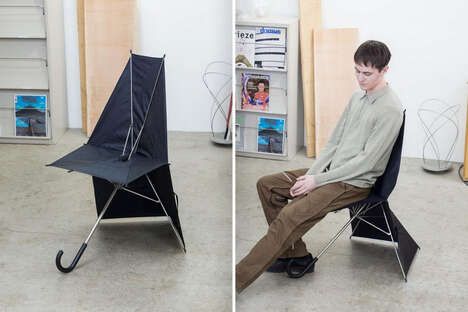 Umbrella-Shaped Folding Seats