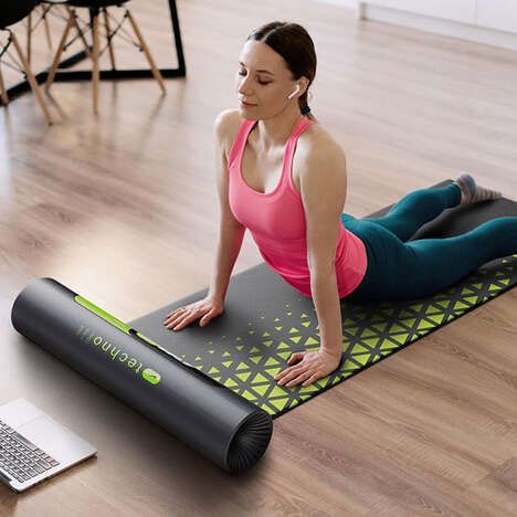 Connected Display Exercise Mats