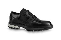 Rubberized Luxe Derby Trainers Image 4
