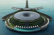 Aquatic Energy-Harvesting Floating Hotels