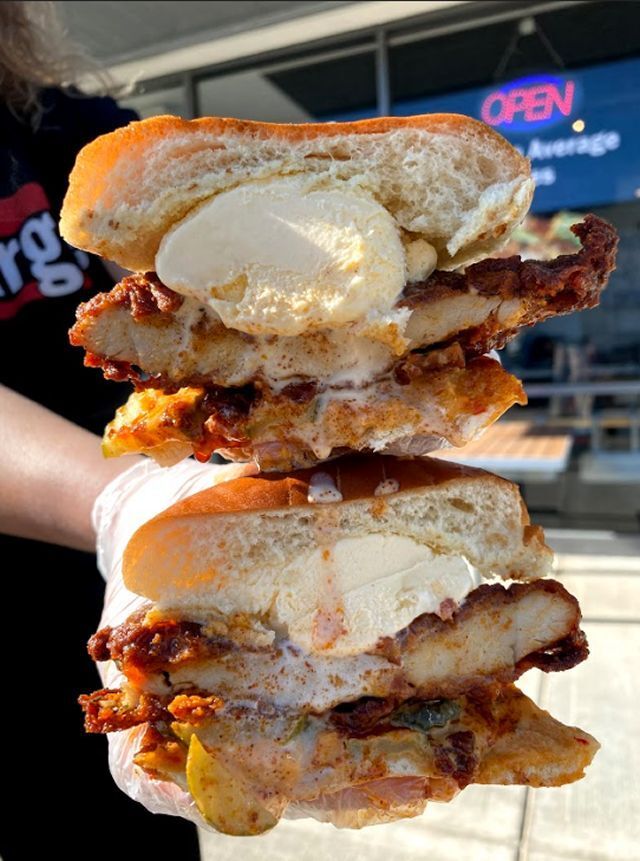 Fried Chicken Ice Cream Sandwiches