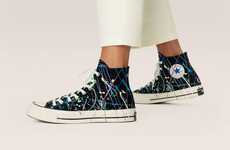 Paint Splatter Accented Footwear