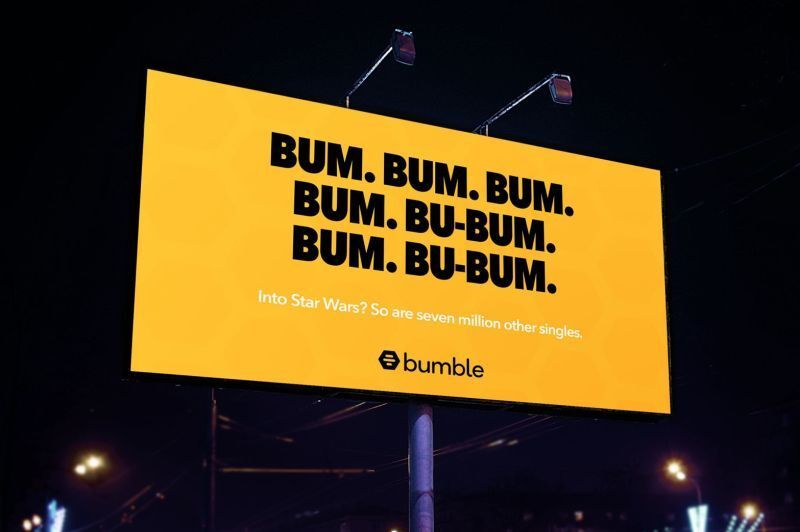 Humming Dating App Billboards