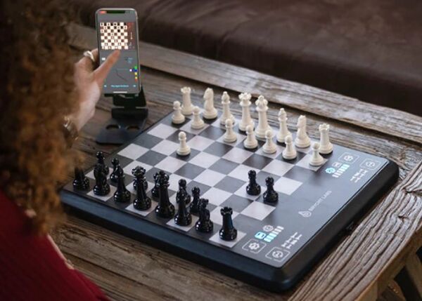 Doing my best to beat the #chess #board onboard #AI. #ChessUp Order at