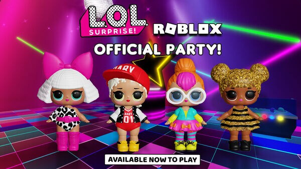 L.O.L. SURPRISE!™ OFFICIAL PARTY TRAZ DANÇA, MODA E SUAS BONECAS PARA  UNIVERSO DO GAME ROBLOX - LICENSINGCON - Marcas e Personagens