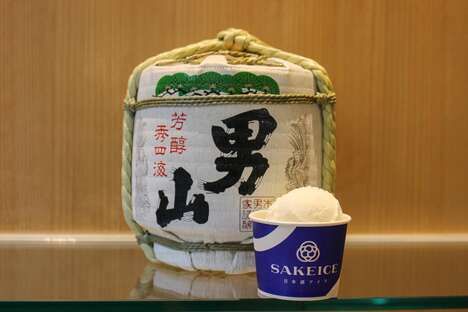 Saké-Flavored Ice Creams