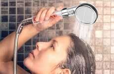 Hair-Supporting Shower Heads