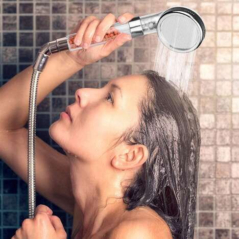 Hair-Supporting Shower Heads