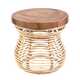 Rustic Rattan Side Tables Image 2