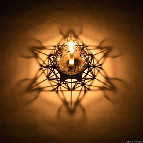 Stereographic Projection Candle Holders