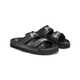 Sleek Black Leather Sandals Image 2