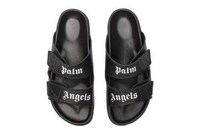 Sleek Black Leather Sandals Image 3