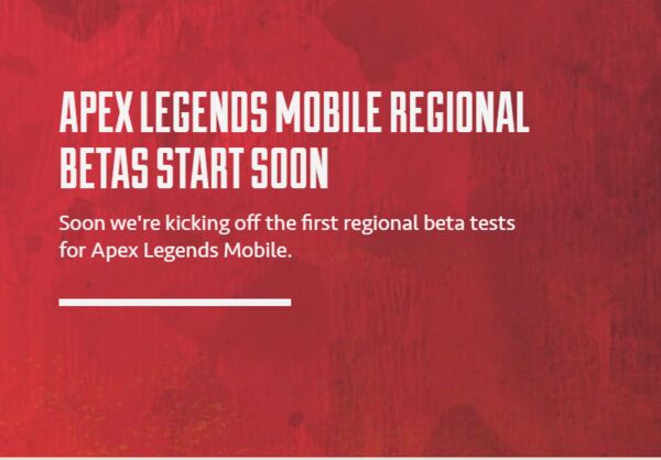 Apex Legends Mobile Regional Betas Start Soon