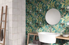 Botanical Tile Wall Coverings