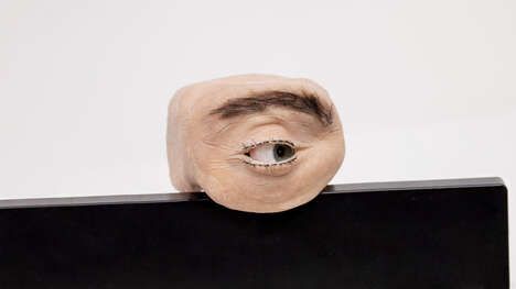 Anthropomorphic Moving-Eye Webcams