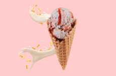 Strawberry Streusel Ice Creams