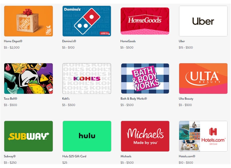 Virtual Gift Card Shops