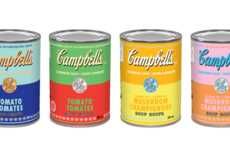 Iconic Artist-Honoring Soup Cans