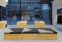 Industrial Plywood Shoe Displays Image 4