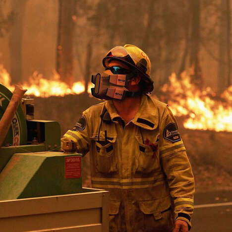 Futuristic Firefighter Face Masks