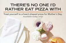 Heart-Shaped Mother's Day Pizzas