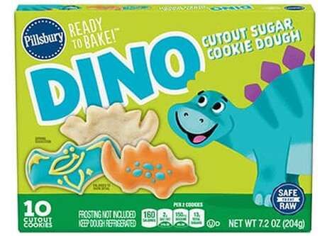 Precut Dinosaur Cookie Doughs