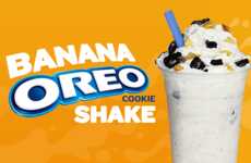 Cookie-Studded Banana Shakes