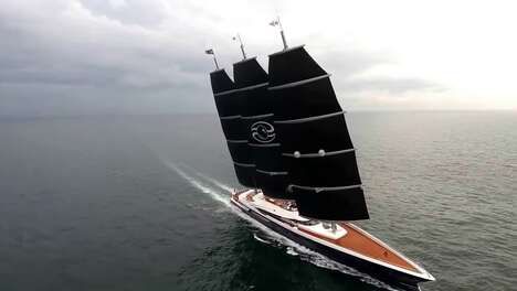 Sleek Three-Mast Superyachts