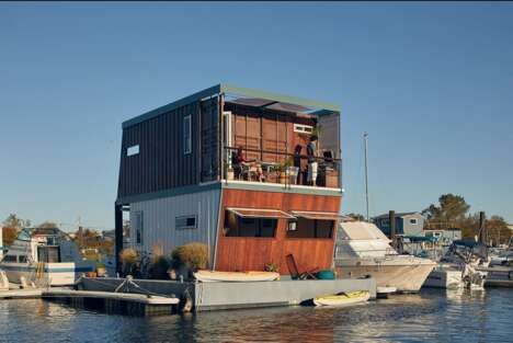 Shipping Container House-Boats