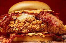 Bacon-Packed Fried Chicken Sandwiches