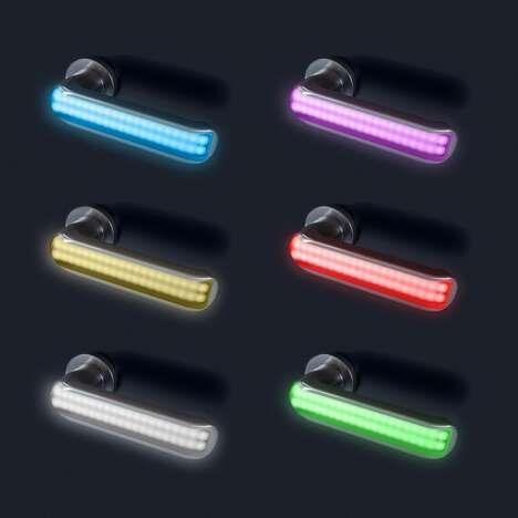 Self-Sanitizing LED Door Handles