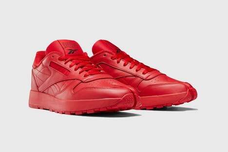 Bright Red Split-Toe Sneakers