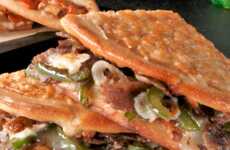 Parmesan-Crusted Flatbread Sandwiches