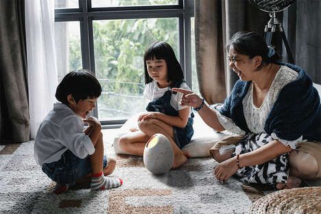 Interactive Egg-Shaped Toy Robots