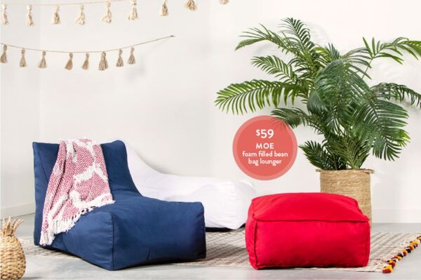 Luxurious Monochromatic Lounging Furniture STRUCTUBE Bean Bag Chairs