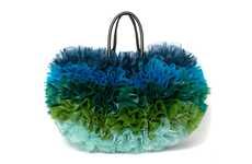Vibrant Ruffled Carrying Designs