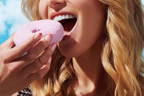 All-Pink Powdered Donuts