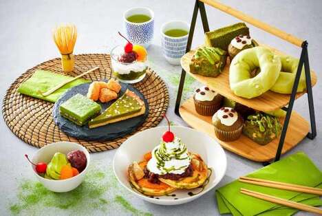 Matcha-Themed Retailer Menus