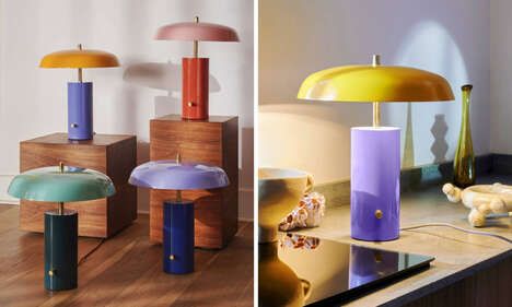 Colorful Retro-Inspired Desk Lamps