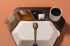 Eco-Friendly Airplane Meal Trays