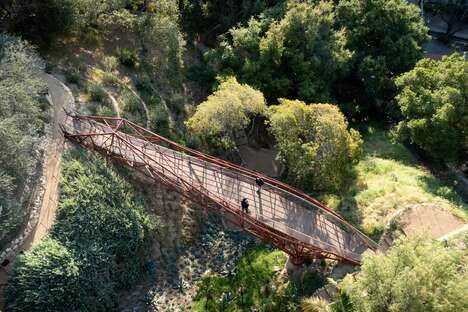 Robot-Built Suspension Bridges