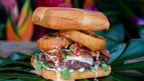 Hawaiian-Style Beef Burgers