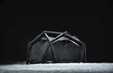 Demure All-Black Camper Tents