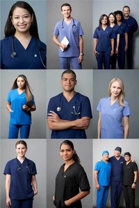 Functional Fashionable Medical Scrubs Image 2