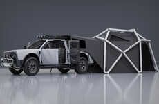 Tent-Equipped Electric Adventure Vehicles