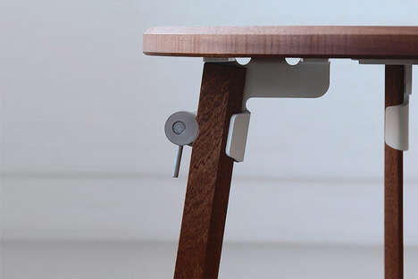 Furniture-Assembling Lever Mechanisms