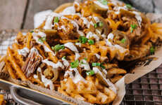 Pulled Pork-Topped Waffle Fries