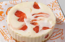 Single-Serve Strawberry Cheesecakes