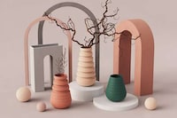 Accordion-Shaped Expanding Planters Image 4